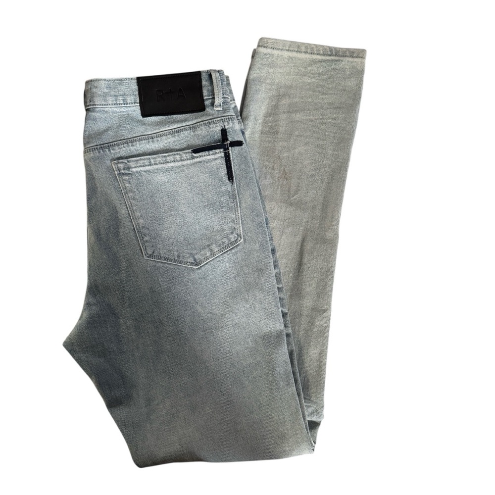 RtA Jeans Mens 32 Blue BRYANT Road To Awe Light Wash Skinny Modern Streetwear